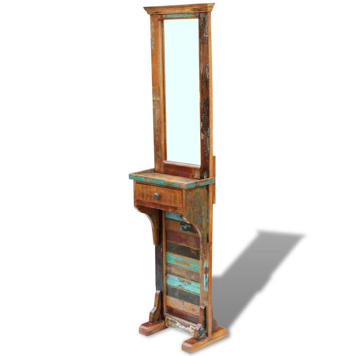 Oglindă Pentru Hol, 47 X 23 X 180 Cm, Lemn Reciclat Solid