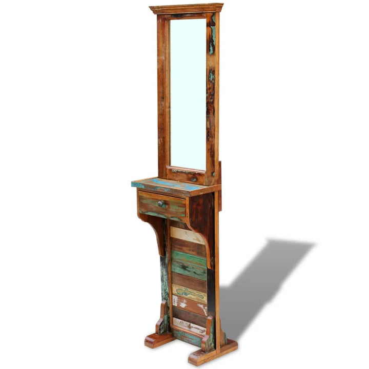 Oglindă Pentru Hol, 47 X 23 X 180 Cm, Lemn Reciclat Solid