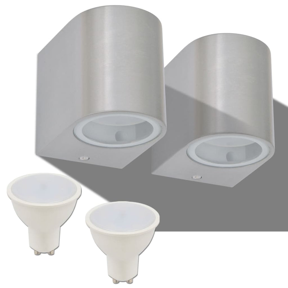 Corp Iluminat Led, Perete Exterior, 2 Buc, , Direcție Jos