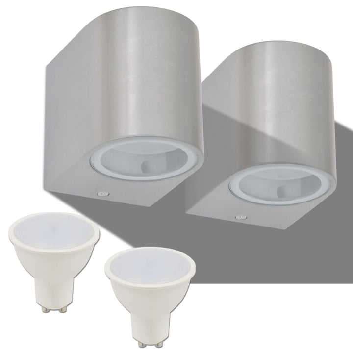 Corp Iluminat Led, Perete Exterior, 2 Buc, , Direcție Jos