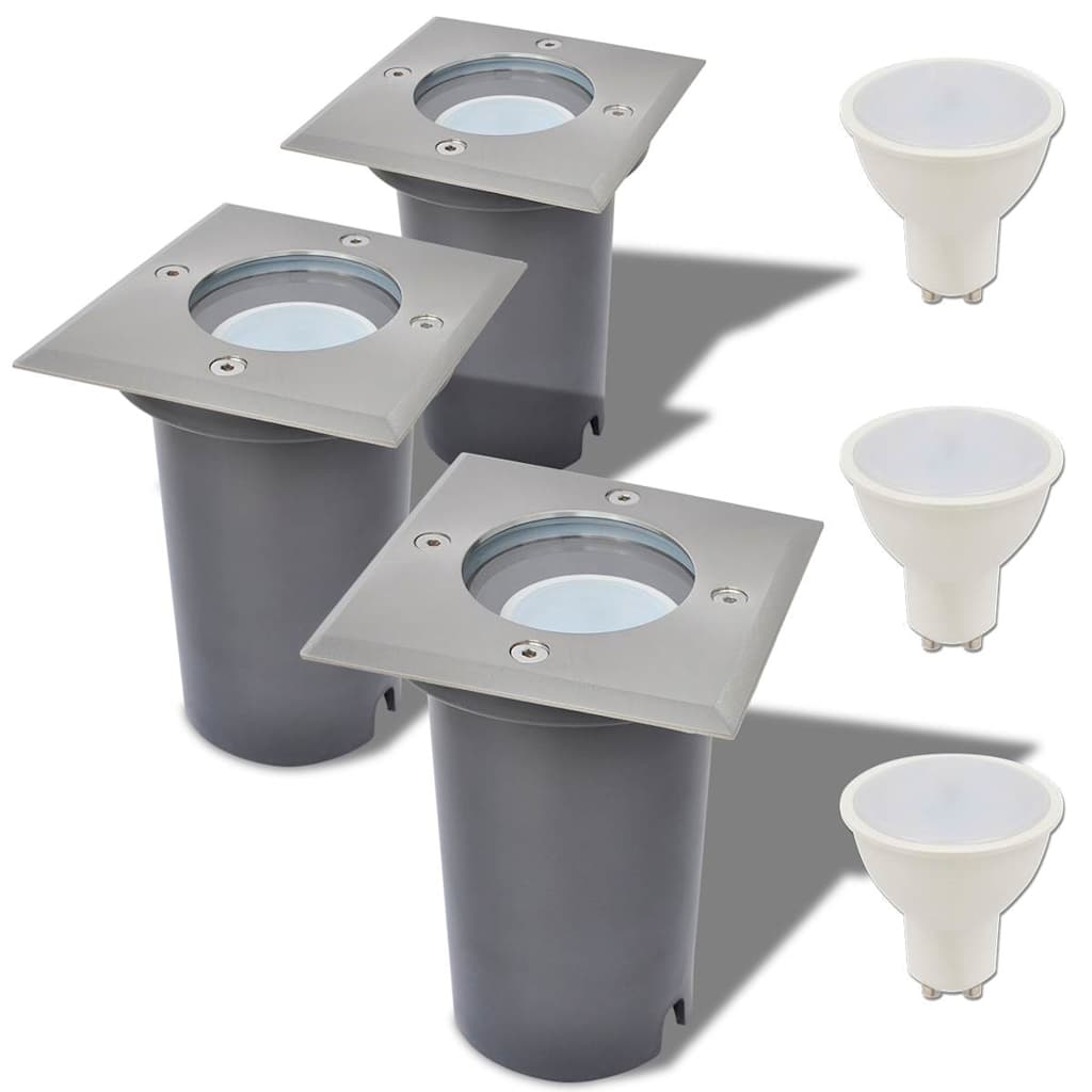 Corpuri De Iluminat Led Pentru Sol, Exterior, E, 3 Buc.