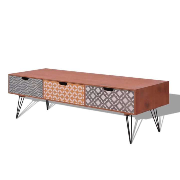 Comodă Tv Cu 3 Sertare, 120X40X36 Cm,