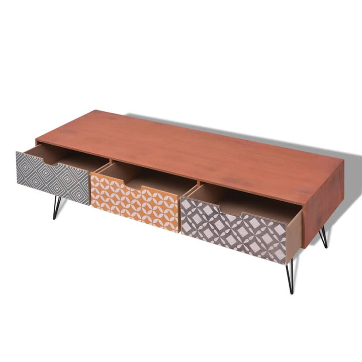 Comodă Tv Cu 3 Sertare, 120X40X36 Cm,