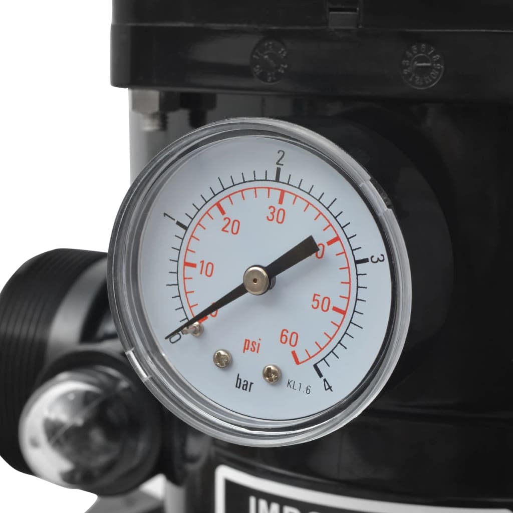 Filtru Cu Nisip Pentru Piscină Supapă 6 Poziții Albastru 460 Mm