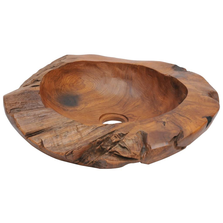 Chiuvetă De Baie Din Lemn Masiv De Tec, 45 Cm