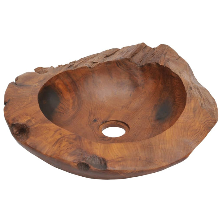 Chiuvetă De Baie Din Lemn Masiv De Tec, 45 Cm