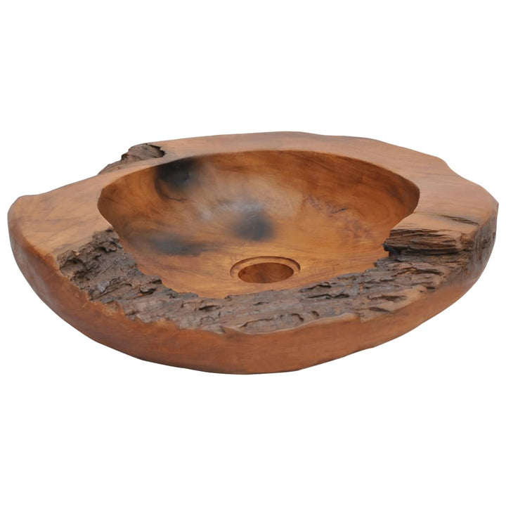 Chiuvetă De Baie Din Lemn Masiv De Tec, 45 Cm