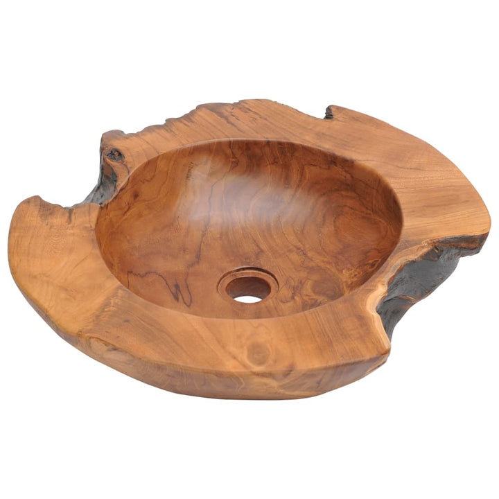 Chiuvetă De Baie Din Lemn Masiv De Tec, 45 Cm