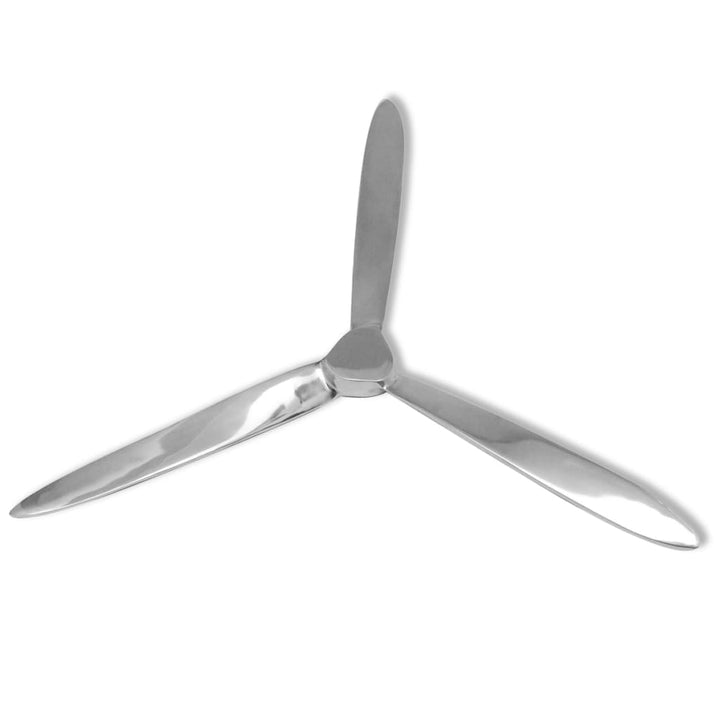 Decorațiune De Perete Elice Din Aluminiu, Argintiu, 70 Cm