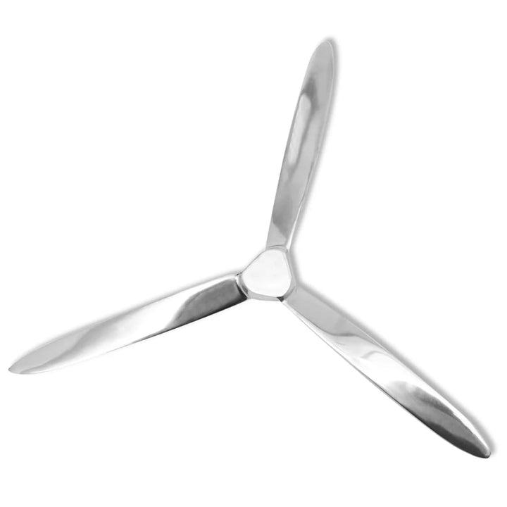 Decorațiune De Perete Elice Din Aluminiu, Argintiu, 70 Cm