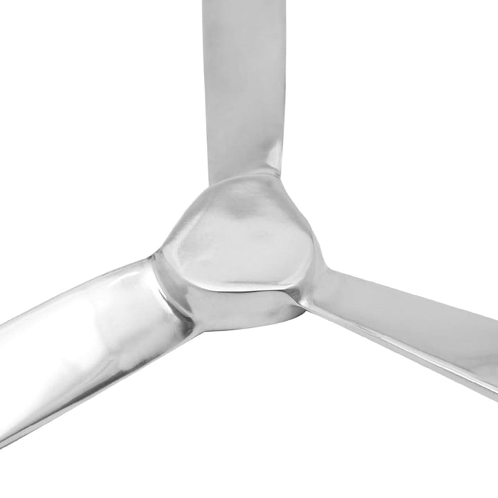 Decorațiune De Perete Elice Din Aluminiu, Argintiu, 70 Cm