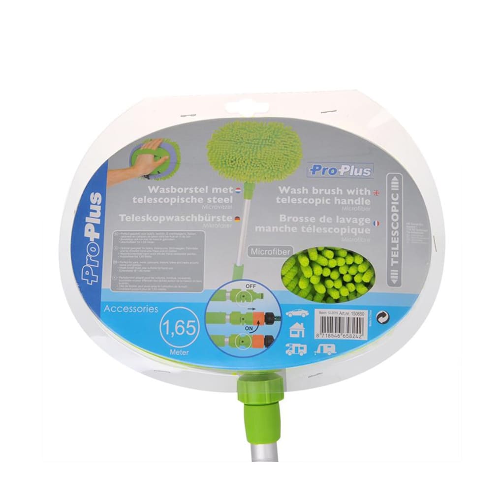 Proplus Perie De Spălat Cu Șnururi Și Mâner Telescopic, 1,65 M 150650