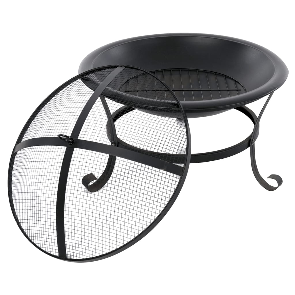 Redfire Vatră De Foc Atlanta Negru 51 Cm Oțel 85014