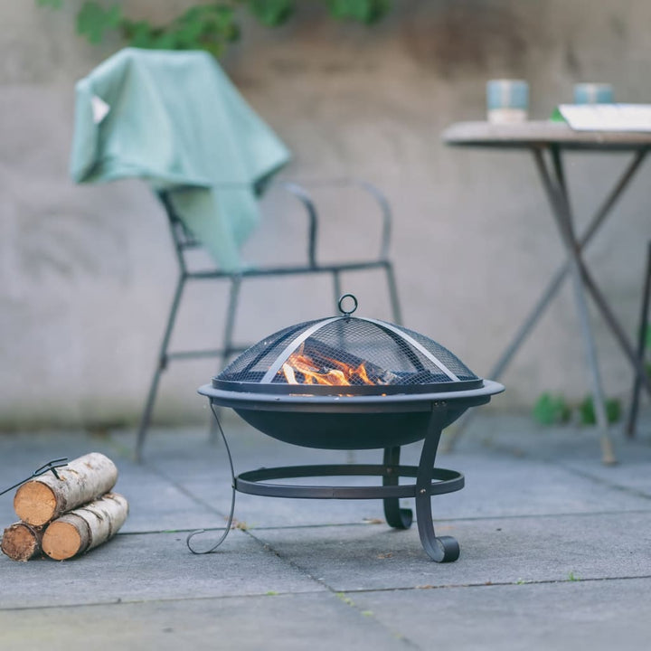 Redfire Vatră De Foc Atlanta Negru 51 Cm Oțel 85014