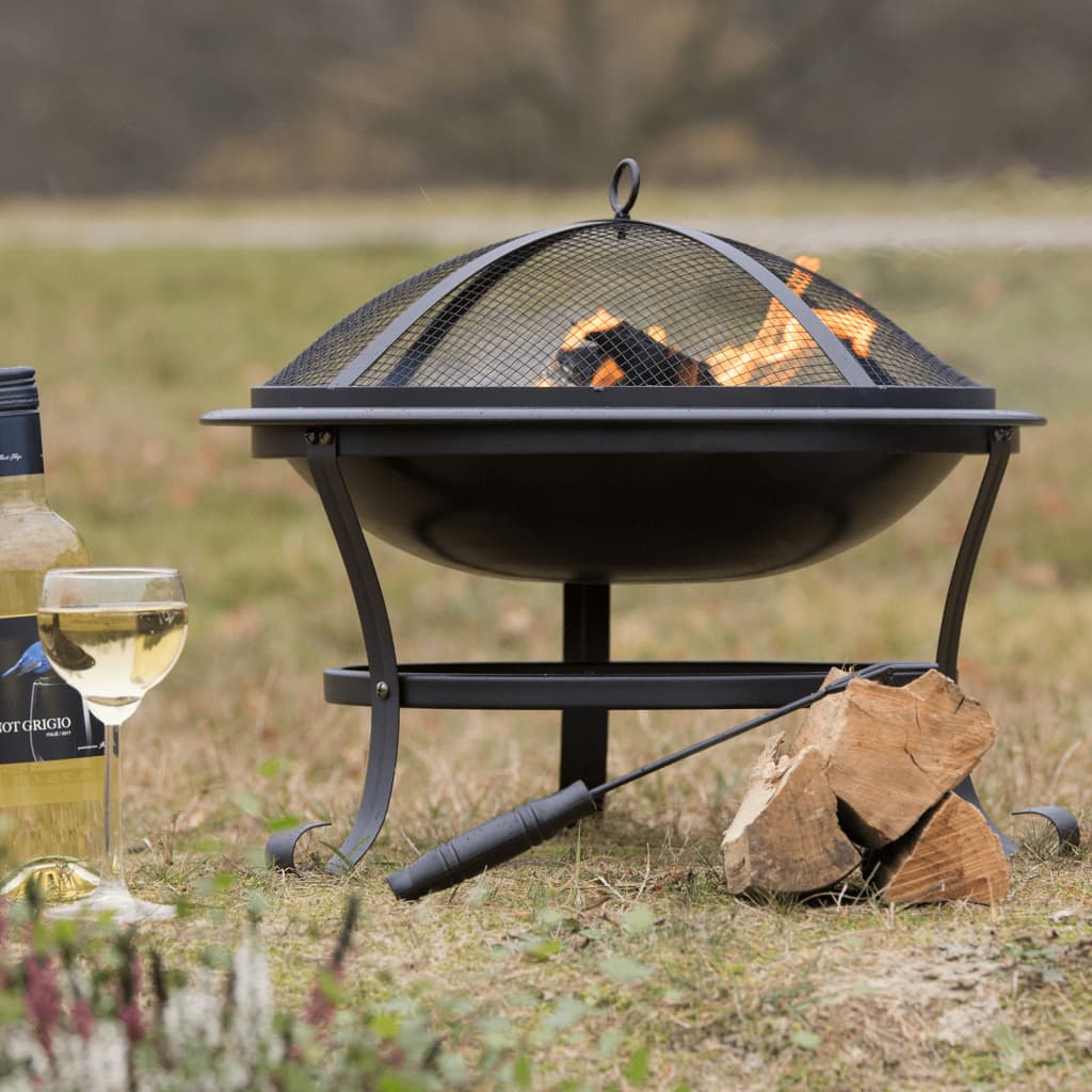 Redfire Vatră De Foc Atlanta Negru 51 Cm Oțel 85014