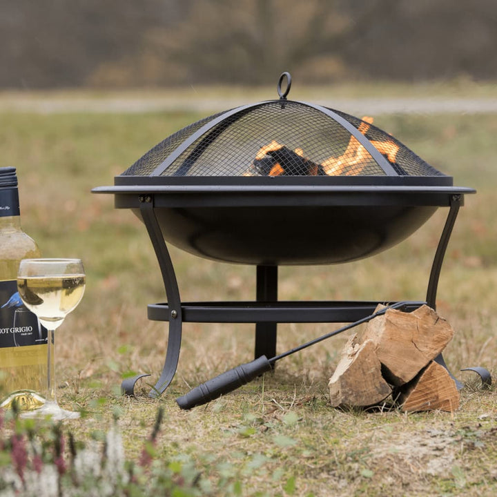 Redfire Vatră De Foc Atlanta Negru 51 Cm Oțel 85014