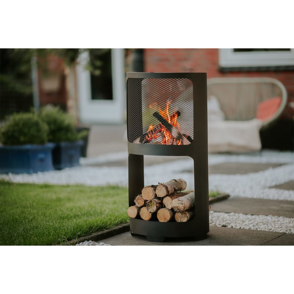 Redfire Vatră De Foc Buffalo, Negru Mat, 44 X 90 Cm, Oțel