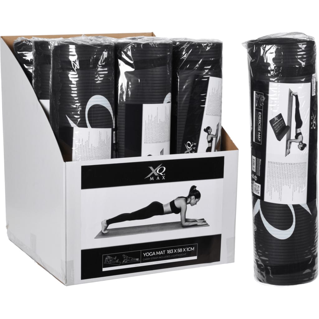 Xq Max Covoraș De Yoga, 183X58X1 Cm, Negru