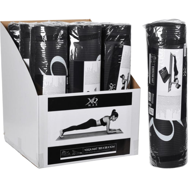 Xq Max Covoraș De Yoga, 183X58X1 Cm, Negru