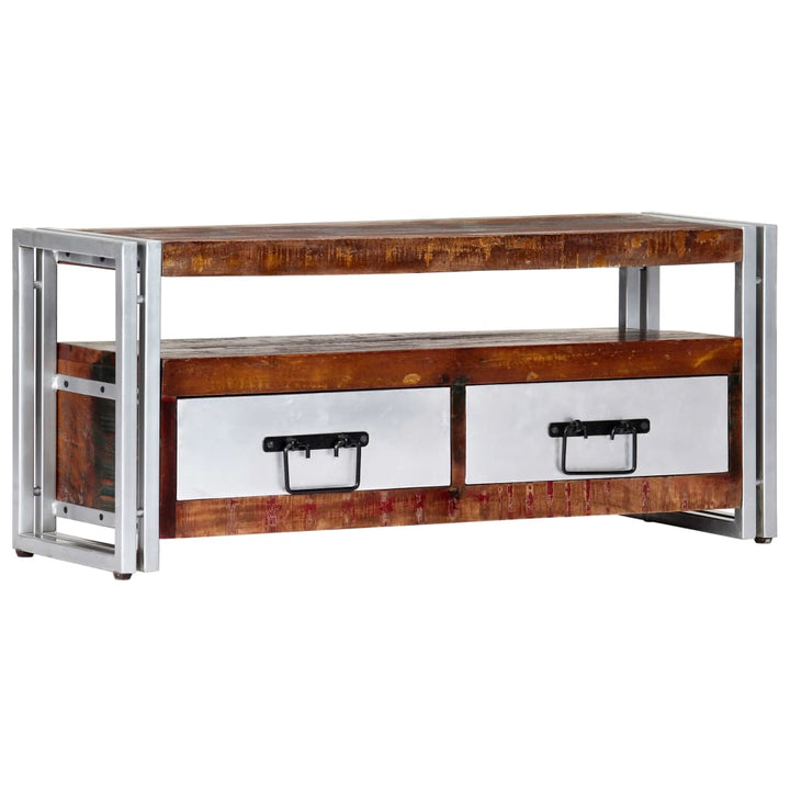 Comodă Tv, 90 X 30 X 40 Cm, Lemn Masiv Reciclat