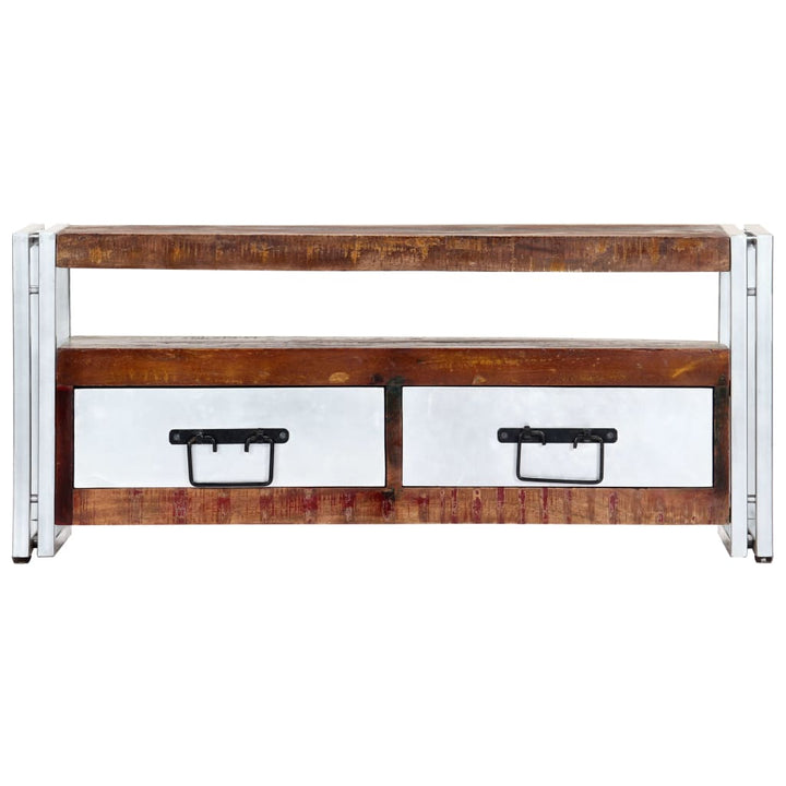 Comodă Tv, 90 X 30 X 40 Cm, Lemn Masiv Reciclat