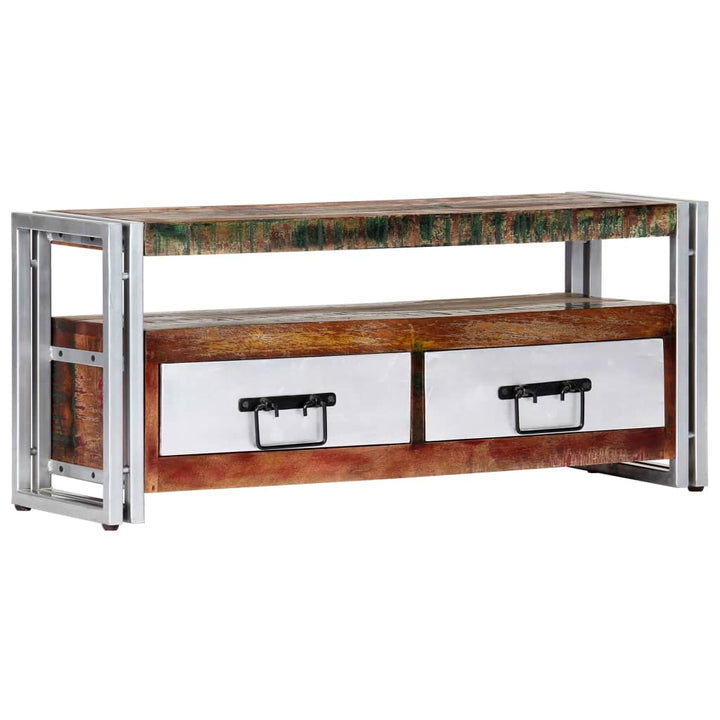 Comodă Tv, 90 X 30 X 40 Cm, Lemn Masiv Reciclat