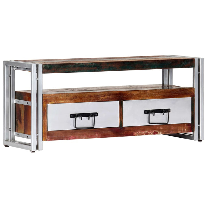 Comodă Tv, 90 X 30 X 40 Cm, Lemn Masiv Reciclat