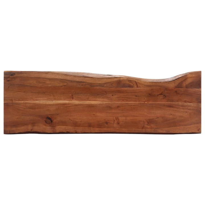 Masă Consolă, 115X35X76 Cm, Lemn Masiv De Acacia Și Fier
