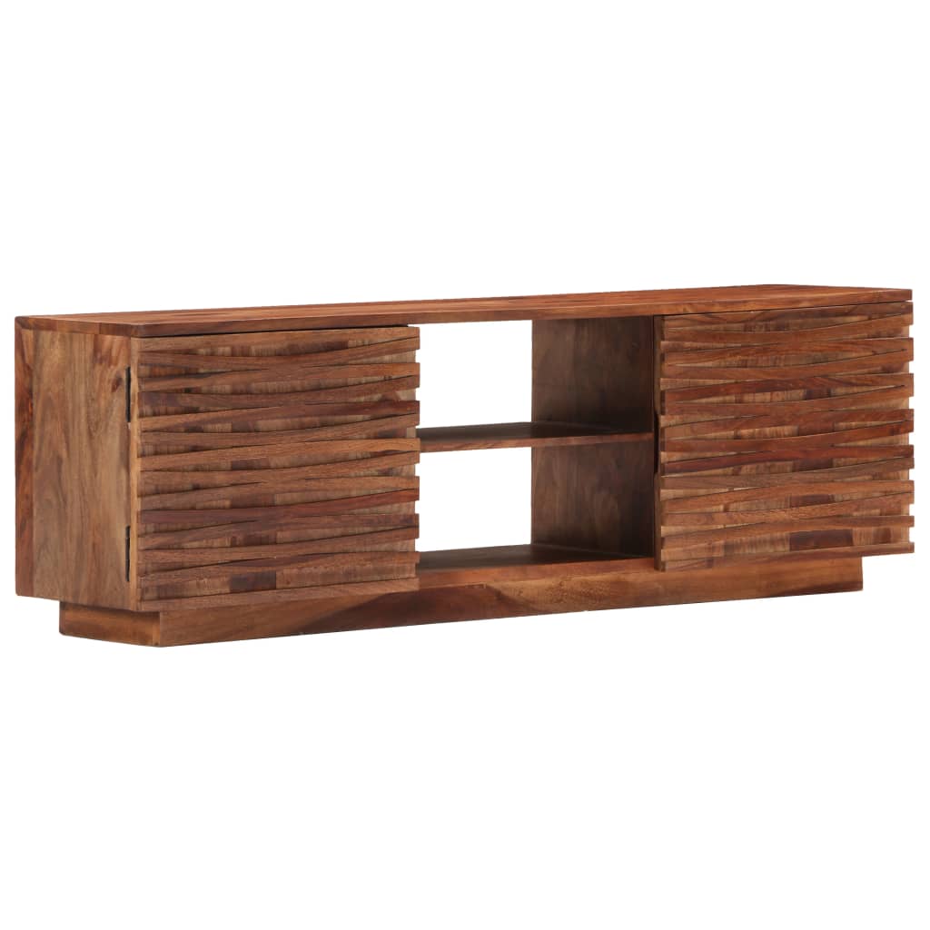 Comodă Tv, 120 X 30 X 40 Cm, Lemn Masiv De Acacia