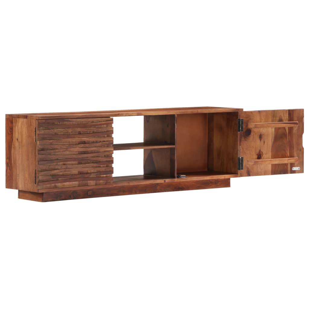 Comodă Tv, 120 X 30 X 40 Cm, Lemn Masiv De Acacia