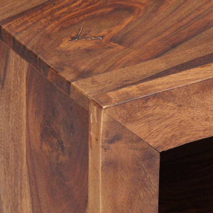 Comodă Tv, 120X30X40 Cm, Lemn Masiv De Acacia