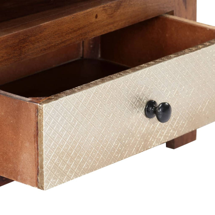 Comodă Tv, 90 X 30 X 40 Cm, Lemn Masiv De Acacia