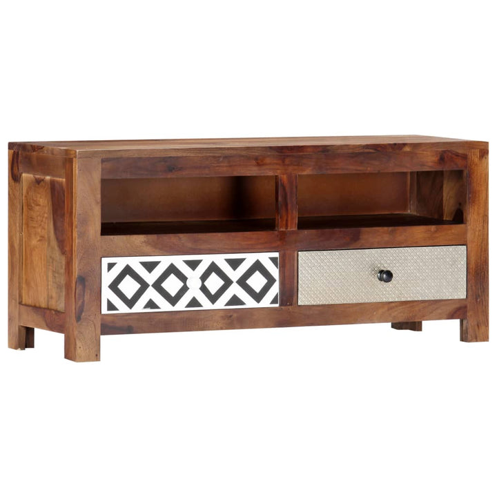 Comodă Tv, 90 X 30 X 40 Cm, Lemn Masiv De Acacia