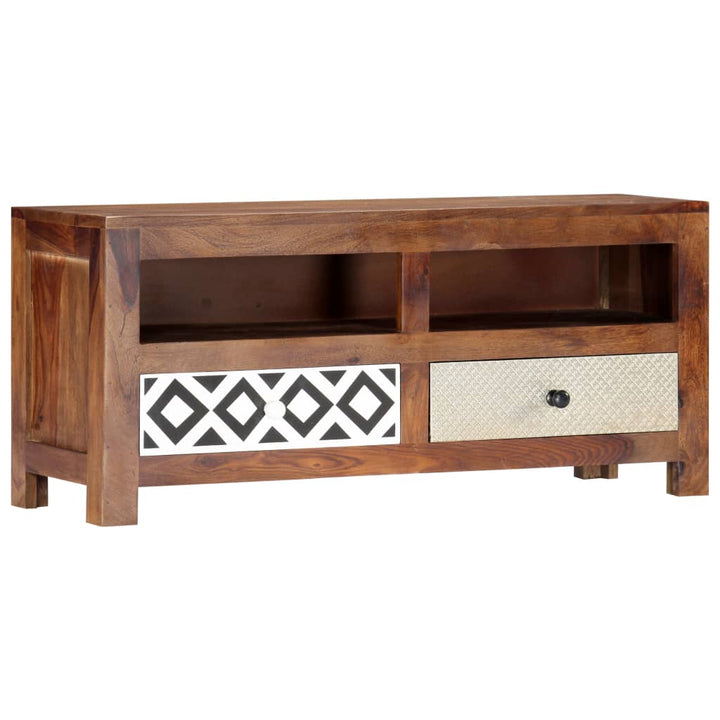 Comodă Tv, 90 X 30 X 40 Cm, Lemn Masiv De Acacia