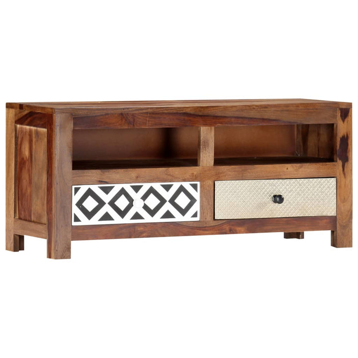 Comodă Tv, 90 X 30 X 40 Cm, Lemn Masiv De Acacia