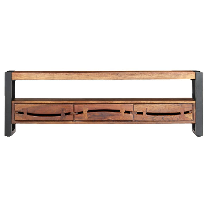 Comodă Tv, 140 X 30 X 45 Cm, Lemn Masiv De Acacia