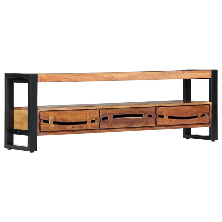 Comodă Tv, 140 X 30 X 45 Cm, Lemn Masiv De Acacia