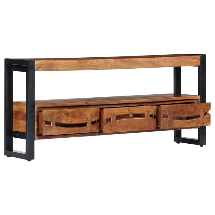 Comodă Tv, 140 X 30 X 45 Cm, Lemn Masiv De Acacia