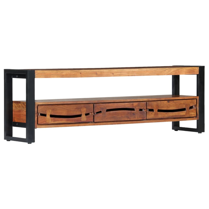Comodă Tv, 140 X 30 X 45 Cm, Lemn Masiv De Acacia