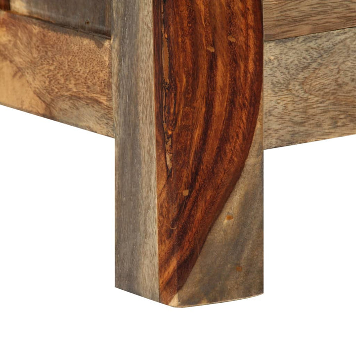 Servantă, Gri, 100X30X50 Cm, Lemn Masiv De Sheesham