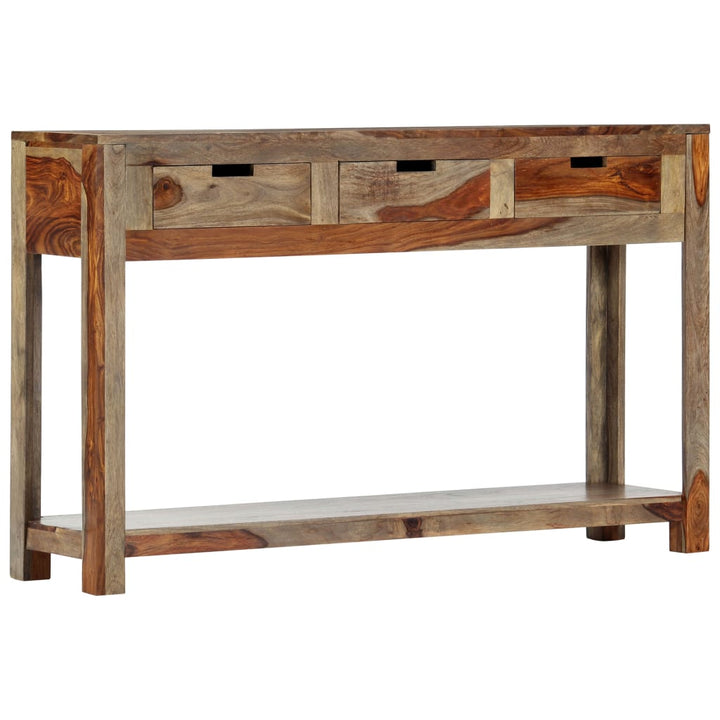 Masă Consolă Cu 3 Sertare, 120X30X75 Cm, Lemn Masiv De Acacia