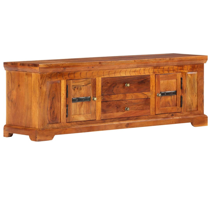 Comodă Tv, 119 X 30 X 40 Cm, Lemn Masiv De Acacia