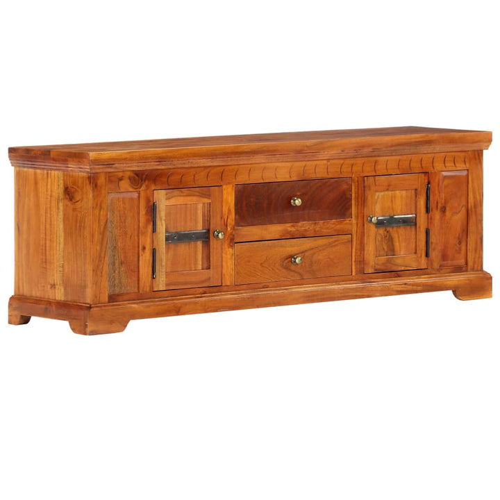 Comodă Tv, 119 X 30 X 40 Cm, Lemn Masiv De Acacia
