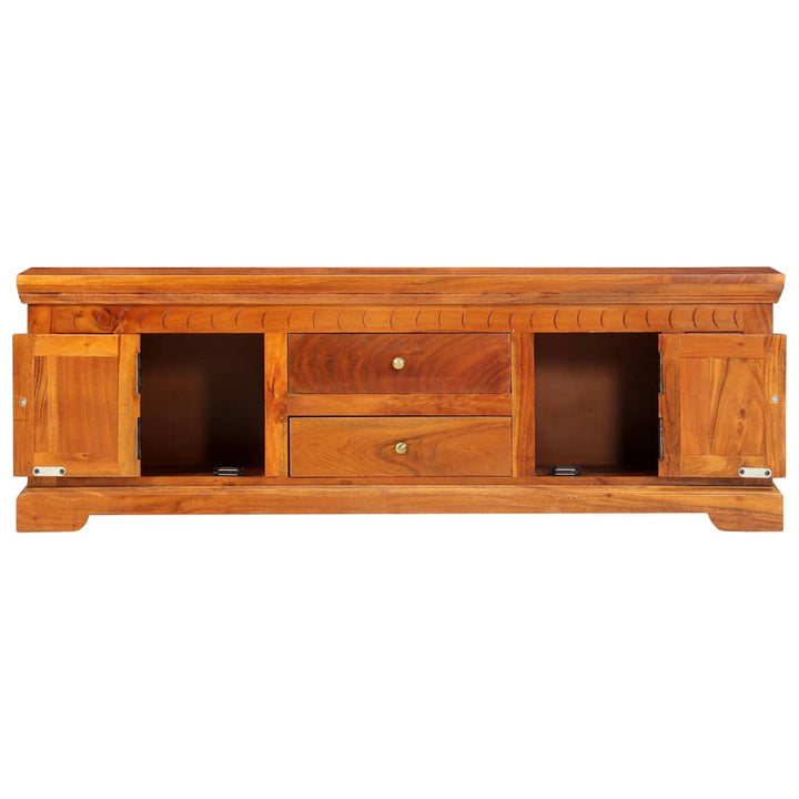 Comodă Tv, 119 X 30 X 40 Cm, Lemn Masiv De Acacia