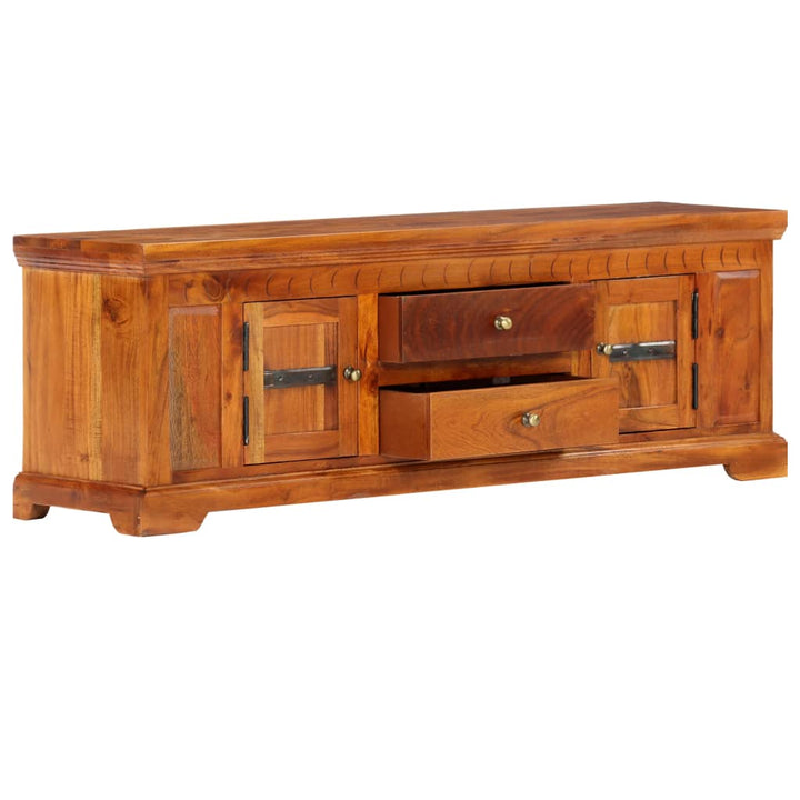 Comodă Tv, 119 X 30 X 40 Cm, Lemn Masiv De Acacia