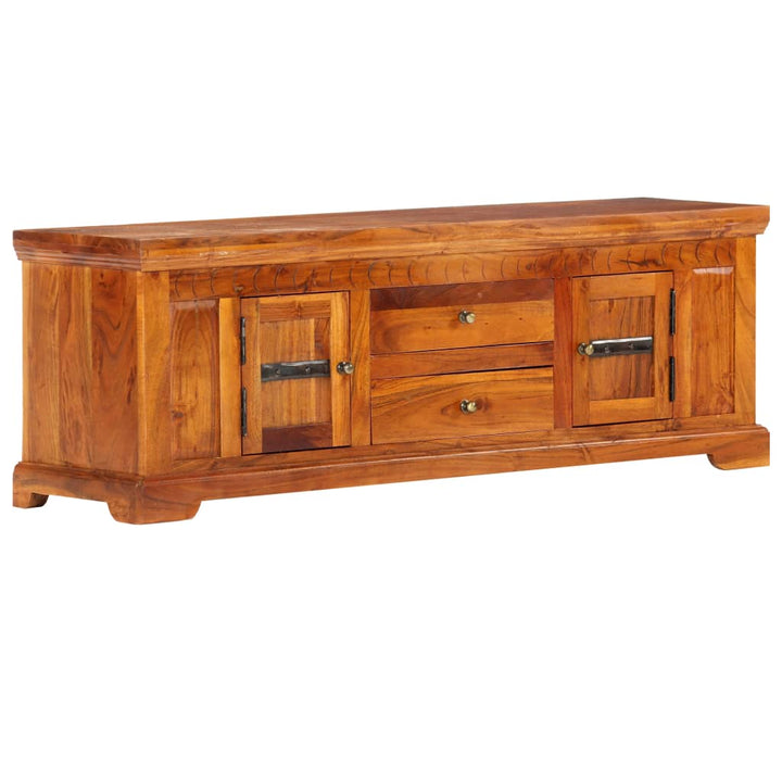 Comodă Tv, 119 X 30 X 40 Cm, Lemn Masiv De Acacia