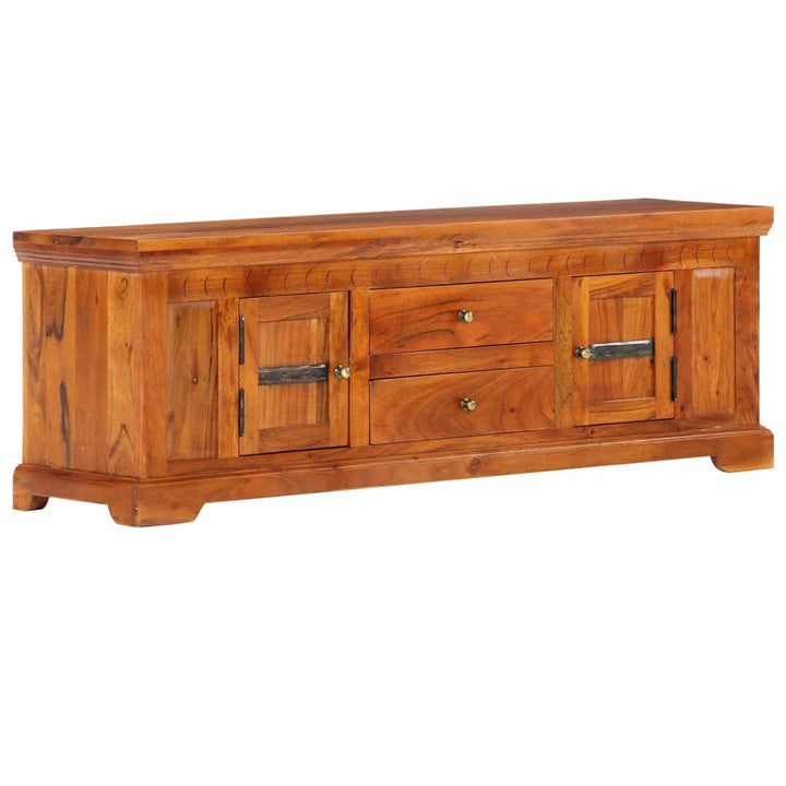 Comodă Tv, 119 X 30 X 40 Cm, Lemn Masiv De Acacia