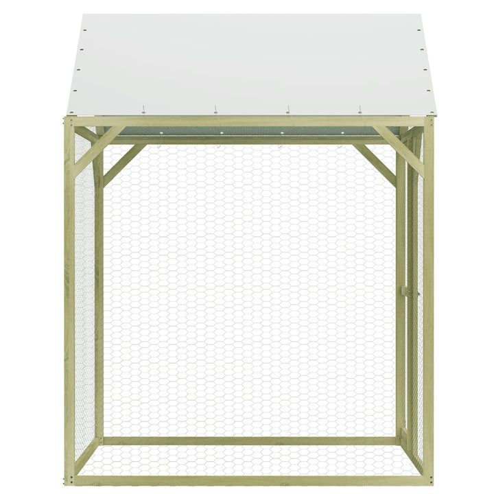 Cușcă Pentru Pui, 1,5X1,5X2 M, Lemn De Pin Tratat