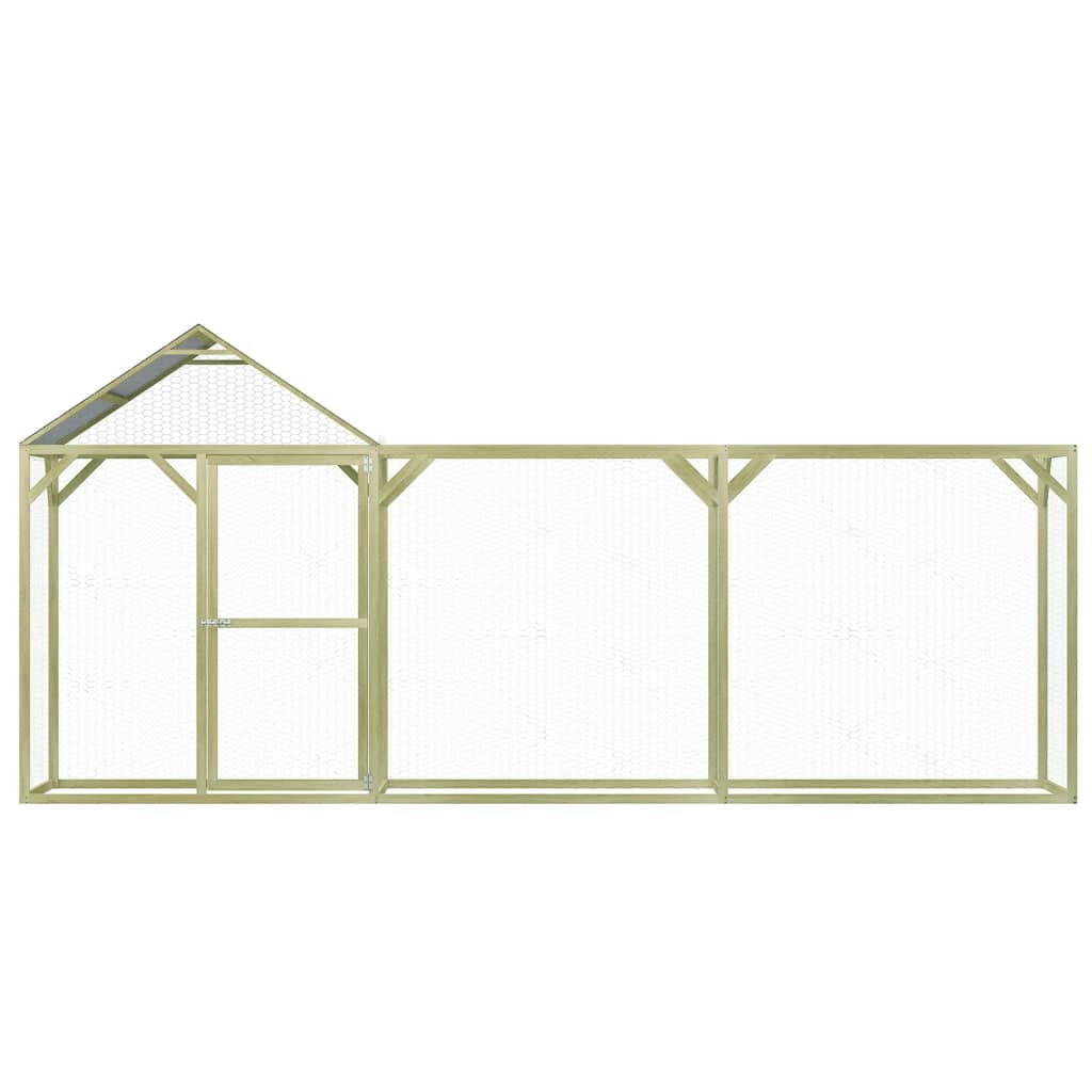Cușcă Pentru Pui, 4,5X1,5X2 M, Lemn De Pin Tratat