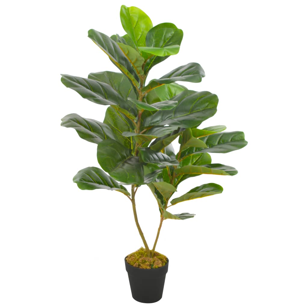 Plantă Artificială Ficus Cu Ghiveci, Verde,